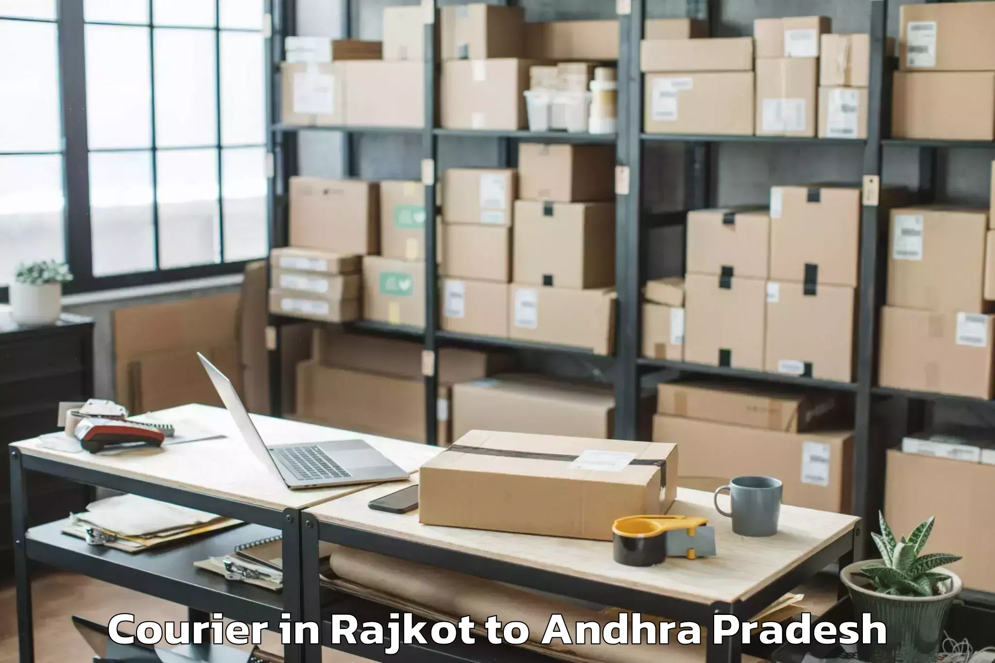 Book Rajkot to Gudlavalleru Courier Online